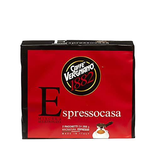 Caffè Vergnano 1882 Macinato Espressocasa - 8 confezioni da 500 gr...