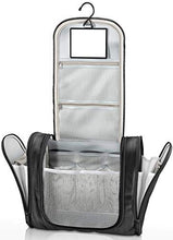 Carica l&#39;immagine nel visualizzatore di Gallery, Borsetta da bagno appendere con specchio e tasche interne per uomini,...