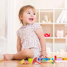Carica l'immagine nel visualizzatore di Gallery, Annhao 30 Pezzi Mini Trottole, in Legno creativi Gadget compleanno, per bambini di 3-7 anni (Colore Casuale)