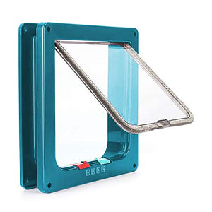 Porta per animali domestici, porta gatti e cani L, blu