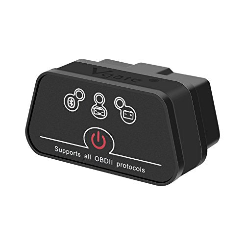 vgate Nero Bluetooth3.0 iCar 2 Bluetooth, Schwarz/Schwarz