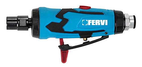 Fervi 0413 Mini Smerigliatrice Pneumatico Atica, Ciano/Nero