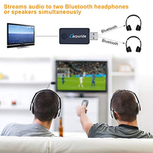 CARPURIDE (Versione Aggiornata) Trasmettitore Bluetooth per TV PC, Low TX-9