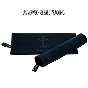 Funny Tree® Asciugamani in Microfibra (40cm x 80cm) sin bolsa de malla, Negro - Ilgrandebazar