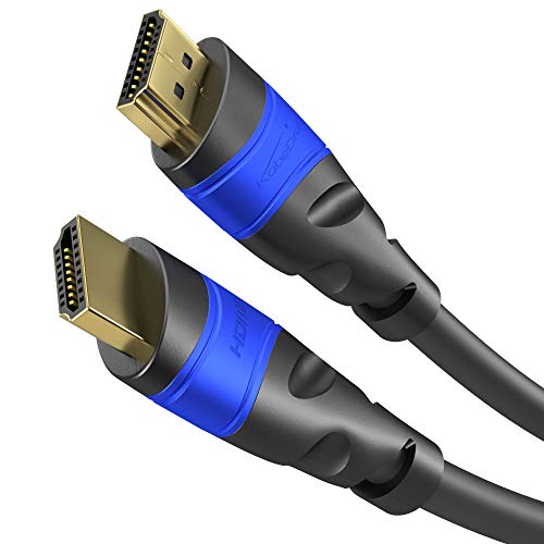 KabelDirekt 20m Cavo HDMI 4K, compatibile con (HDMI 2.0a/b, 20 m, Nero/Blu