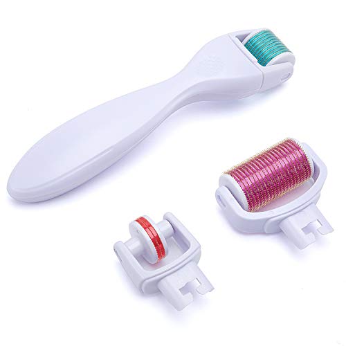 Classic 3 in 1 Titanium Derma roller, 3 separata teste a rulli 3 1 white - Ilgrandebazar