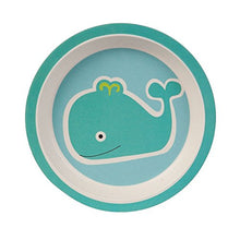 Carica l&#39;immagine nel visualizzatore di Gallery, BIOZOYG Set da Cucina in bambù per Bambini 5 Pezzi Motivo: Balena I