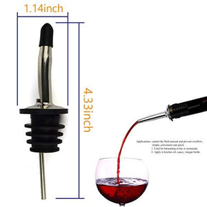 Confezione da 12 Tappi in Acciaio Inox Beccuccio Conico Liquore Winestopper-a - Ilgrandebazar