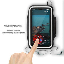 Carica l&#39;immagine nel visualizzatore di Gallery, Fascia braccio cellulare sportiva running traspirante compatibile con Nero