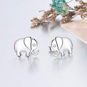 Orecchini di Elefante in Argento Sterling 925 Gioielli per Donne Ragazze