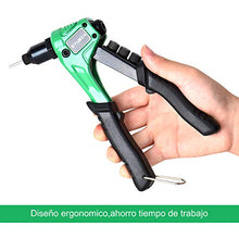 Carica l&#39;immagine nel visualizzatore di Gallery, Pinza rivettatrice con 4 teste intercambiabili, manuale 40...