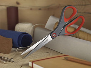 3M Scotch Precision Forbici con Lame in Acciaio 18 cm, Rosso/Grigio - Ilgrandebazar
