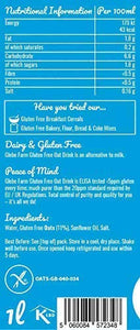 Glebe Farm, Bevanda di avena senza glutine -10 X1 L, Senza latte, senza...