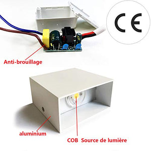 6W LED Lampada da Parete Applique in Alluminio a Stile Moderno,... - Ilgrandebazar