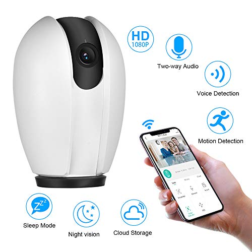 Telecamera di sicurezza wireless domestica, telecamera sorveglianza,...