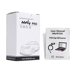 bbfly-BF32302 ELM327 USB FTDI CHIP OBD2 Elmconfig Forscan HS-can/MS-can... - Ilgrandebazar
