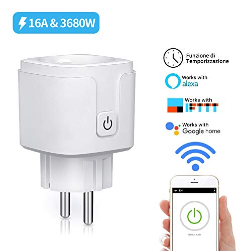 ANOOPSYCHE Presa Wifi Intelligente Smart Plug la Gestione Globale dei 1 pack - Ilgrandebazar