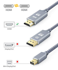 Cavo HDMI 4k Ultra HD 0.5m,Cavi 2.0 a/b alta velocità con Ethernet 0.5m