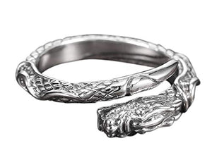 Drago Anello in argento sterling 925 | regolabile dimensione unisex uomini... - Ilgrandebazar