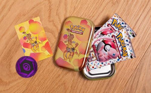 Pokémon Miniscatola da collezione Scarlatto e Violetto-151 del GCC Kadabra (due buste di espansione, una moneta e una carta con illustrazione), edizione in italiano, 210-60391