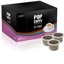 Carica l&#39;immagine nel visualizzatore di Gallery, 100 CAPSULE POP CAFFE&#39; E-TUO 1 INTENSO COMPATIBILI FIOR FIORE, LUI ESPRESSO...