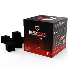 Carica l&#39;immagine nel visualizzatore di Gallery, BLACKCOCO&#39;s - 1 KG Carbone Naturale di Prima Qualità per Narghilè e BBQ –...