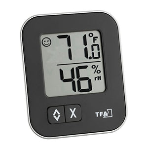 TFA 30.5026.01 Moxx Digital Thermo-Hygrometer-Black, Nero, 1 Confezione - Ilgrandebazar