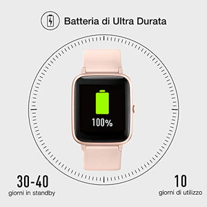 UMIDIGI Smartwatch Orologio Uwatch3 Fitness Tracker Uomo Donna Oro Rosa - Ilgrandebazar