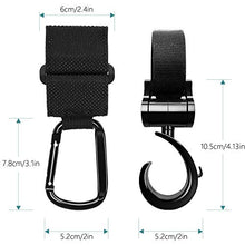 Carica l&#39;immagine nel visualizzatore di Gallery, Ganci per Passeggino, 4 Pezzi multiuso gancio clip passeggino carrozzina...
