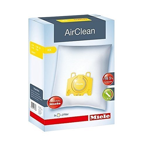 Miele Sacchetti Tipo KK, 2200 W, Bianco/Giallo - Ilgrandebazar