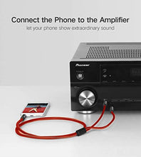 Carica l&#39;immagine nel visualizzatore di Gallery, LinkinPerk Cavo AUX 3,5mm a Doppio 6,35mm,Cavo Jack Mono Stereo 3.5 a 1M