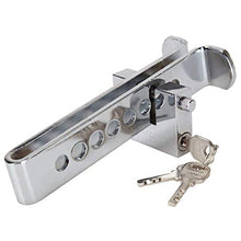 Carica l'immagine nel visualizzatore di Gallery, Antifurto Auto in Acciaio Inox 8 Fori Frizione Freno Protezione di Sicurezza... - Ilgrandebazar