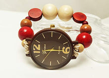 Carica l&#39;immagine nel visualizzatore di Gallery, Orologio da Polso di Legno Marrone Donna Regalo Compleanno Natale Amica... - Ilgrandebazar