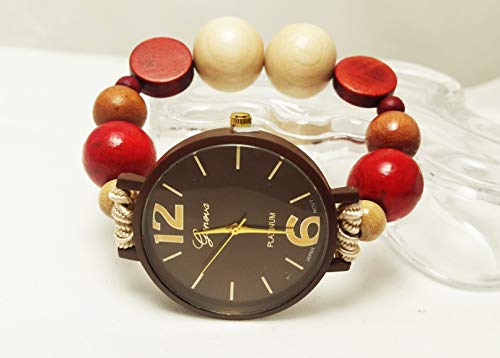 Orologio da Polso di Legno Marrone Donna Regalo Compleanno Natale Amica... - Ilgrandebazar