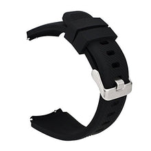 Carica l&#39;immagine nel visualizzatore di Gallery, MroTech 22 mm Cinturino di Ricambio Silicone compatibile per Samsung Nero - Ilgrandebazar
