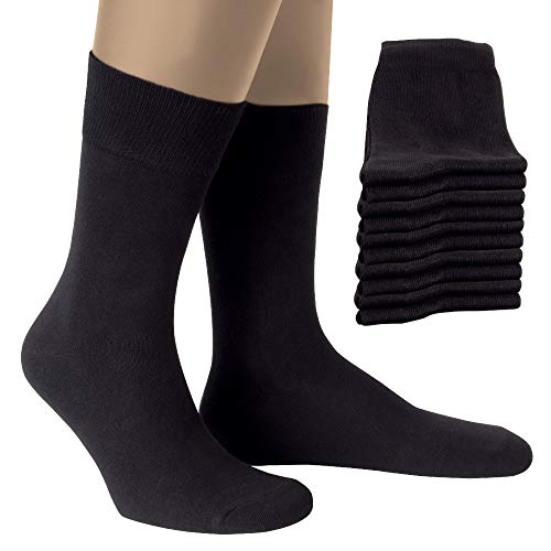 ALL ABOUT SOCKS Calze Uomo e Donna neri (10 paia) - 35-38, Nero | 10 Paia - Ilgrandebazar