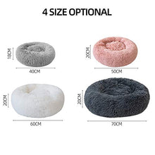 Carica l&#39;immagine nel visualizzatore di Gallery, Decdeal Ciambella per Animali Domestici Morbido Diameter 50cm, Dark grey - Ilgrandebazar