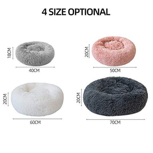 Decdeal Ciambella per Animali Domestici Morbido Diameter 50cm, Dark grey - Ilgrandebazar