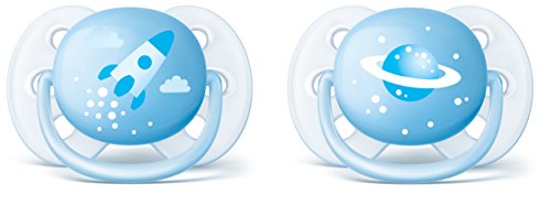 Philips SCF222/20 Succhietto Ultra-Soft 0-6 Mesi con Scudo Flexifit Universo - Ilgrandebazar