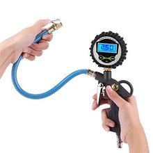 Carica l&#39;immagine nel visualizzatore di Gallery, Manometro Pressione Pneumatici Digitale, 220PSI Gonfiatore LCD Pistola... - Ilgrandebazar