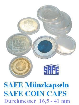 Safe - Set da 25 capsule porta monete (misura 26), per € 2
