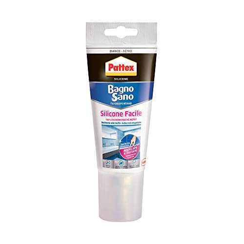 Pattex Bagno Sano Silicone Facile, silicone bianco forte con tecnologia... - Ilgrandebazar