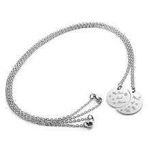 Carica l&#39;immagine nel visualizzatore di Gallery, Zysta 2pcs Collana Coppia in Aciaio Inox con Ciondolo a Non Personalizzare