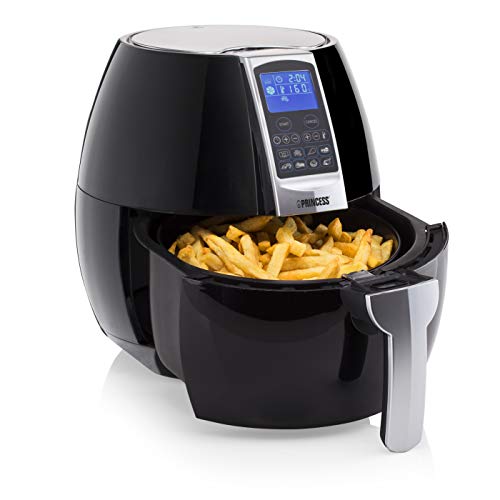 Princess Digital Aerofryer XL 182020 Friggitrice ad Aria Calda, 1.500 Watt, capacità: 3,2 L, 1500 W, 3.2 Litri, Plastica, Argento/Nero