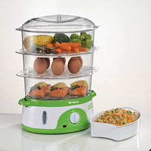 Carica l&#39;immagine nel visualizzatore di Gallery, Ariete 911 Healty Steam Vaporiera Elettrica con Timer 60’, 3 Cestelli,... - Ilgrandebazar