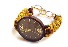 Carica l&#39;immagine nel visualizzatore di Gallery, Orologio Elegante da Polso Donna Marrone Oro Bracciale di Nastro Regolabile... - Ilgrandebazar