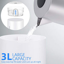 Carica l&#39;immagine nel visualizzatore di Gallery, Umidificatore Ambienti ad Ultrasuoni Capacità 3L Display LED 7 Led Bianco - Ilgrandebazar