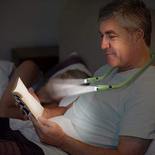 Carica l'immagine nel visualizzatore di Gallery, Lampada da lettura a LED a libro con luce USB ricaricabile, vivavoce, 4 Verde - Ilgrandebazar