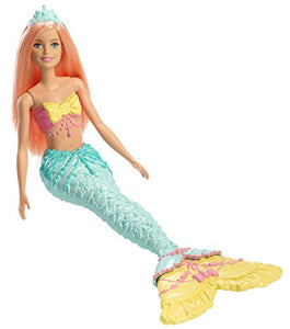 Barbie Dreamtopia, Bambola Sirena con Coda Arcobaleno e Capelli Corallo,... - Ilgrandebazar