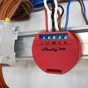 Shelly 1PM Wireless relè Interruttore Intelligente domotica, Amazon Alexa e...